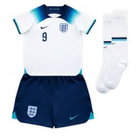 Echipament fotbal Anglia Harry Kane #9 Tricou Acasa Mondial 2022 pentru copii maneca scurta (+ Pantaloni scurti)